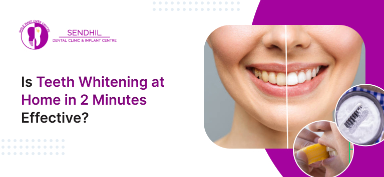 teeth whitening at home in 2 minutes